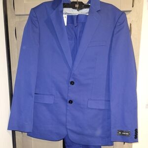 Men's Blue Express Suit 36s 28x30 Pants